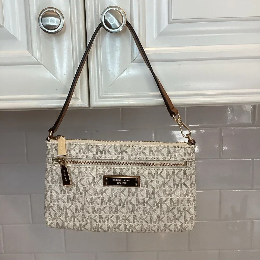 Michael Kors Bag Purse Handbag Mini Saffiano Leather Signature Logo Mini Bag
